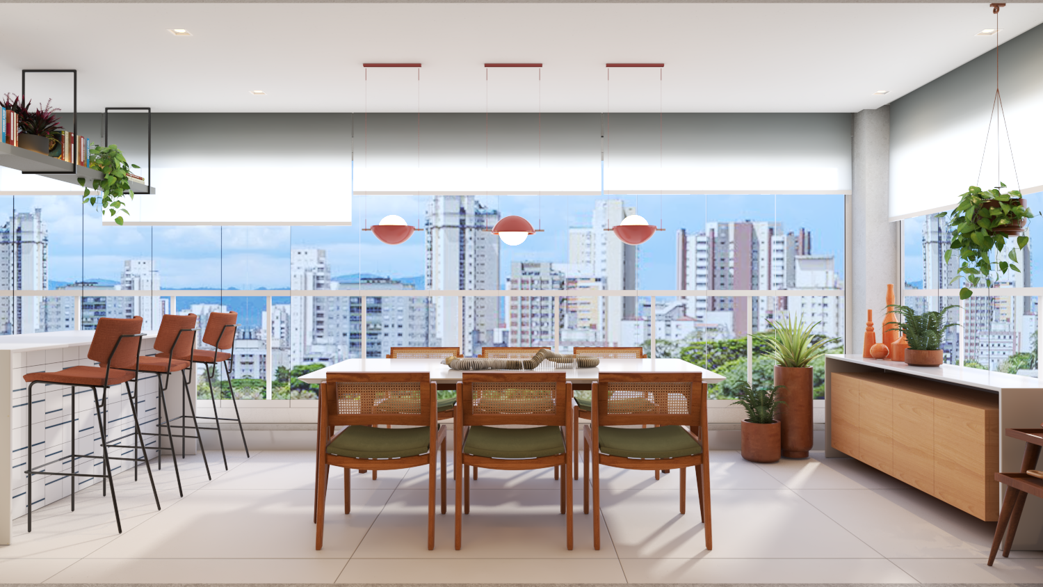 合适的·玻璃 客厅电视，晚餐丨ZEDY ARQUITETURA-8