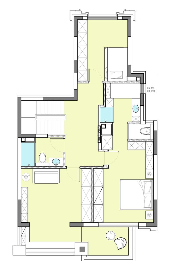 复式美式风家居设计-22