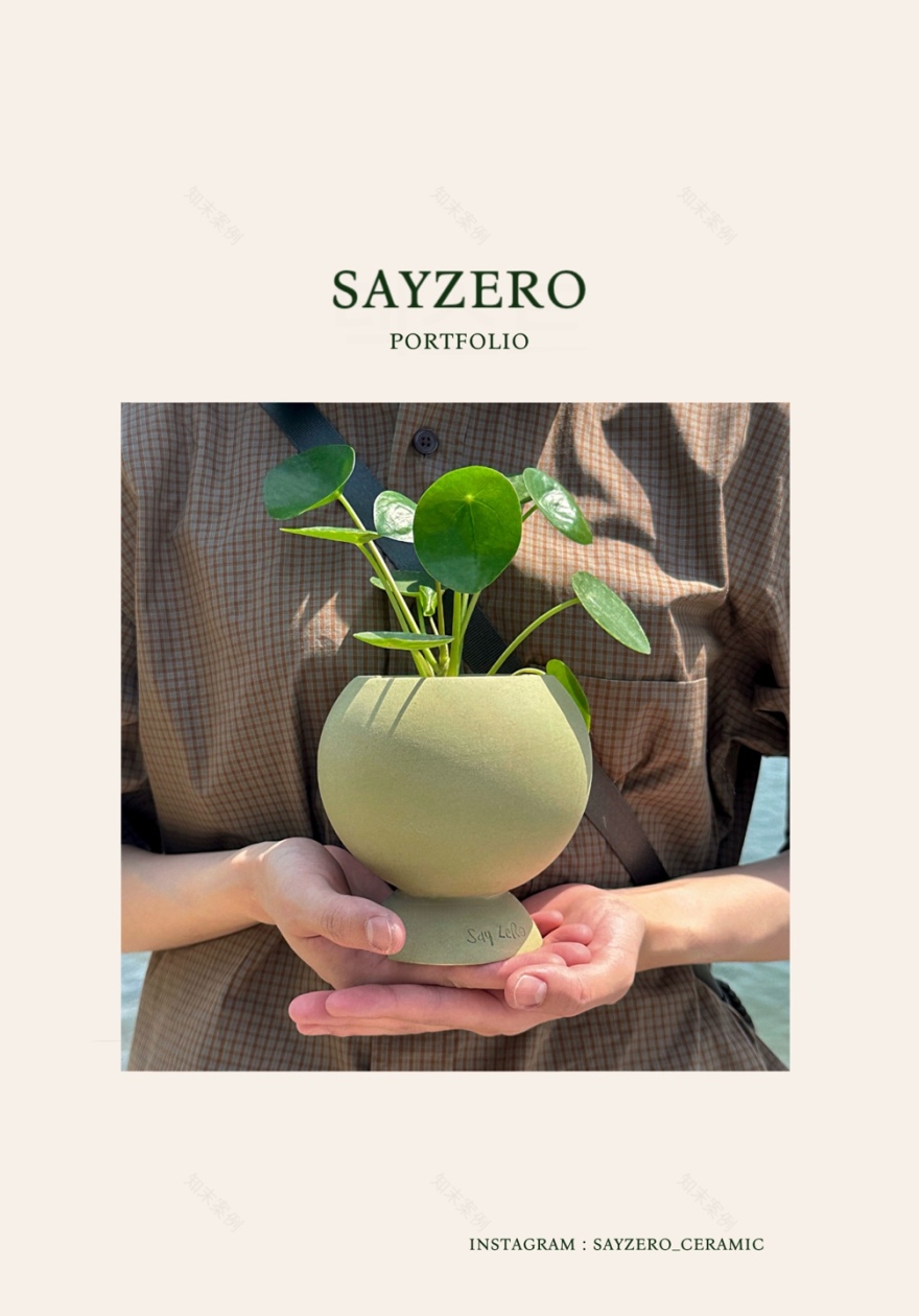 sayzero陶瓷花盆设计-0