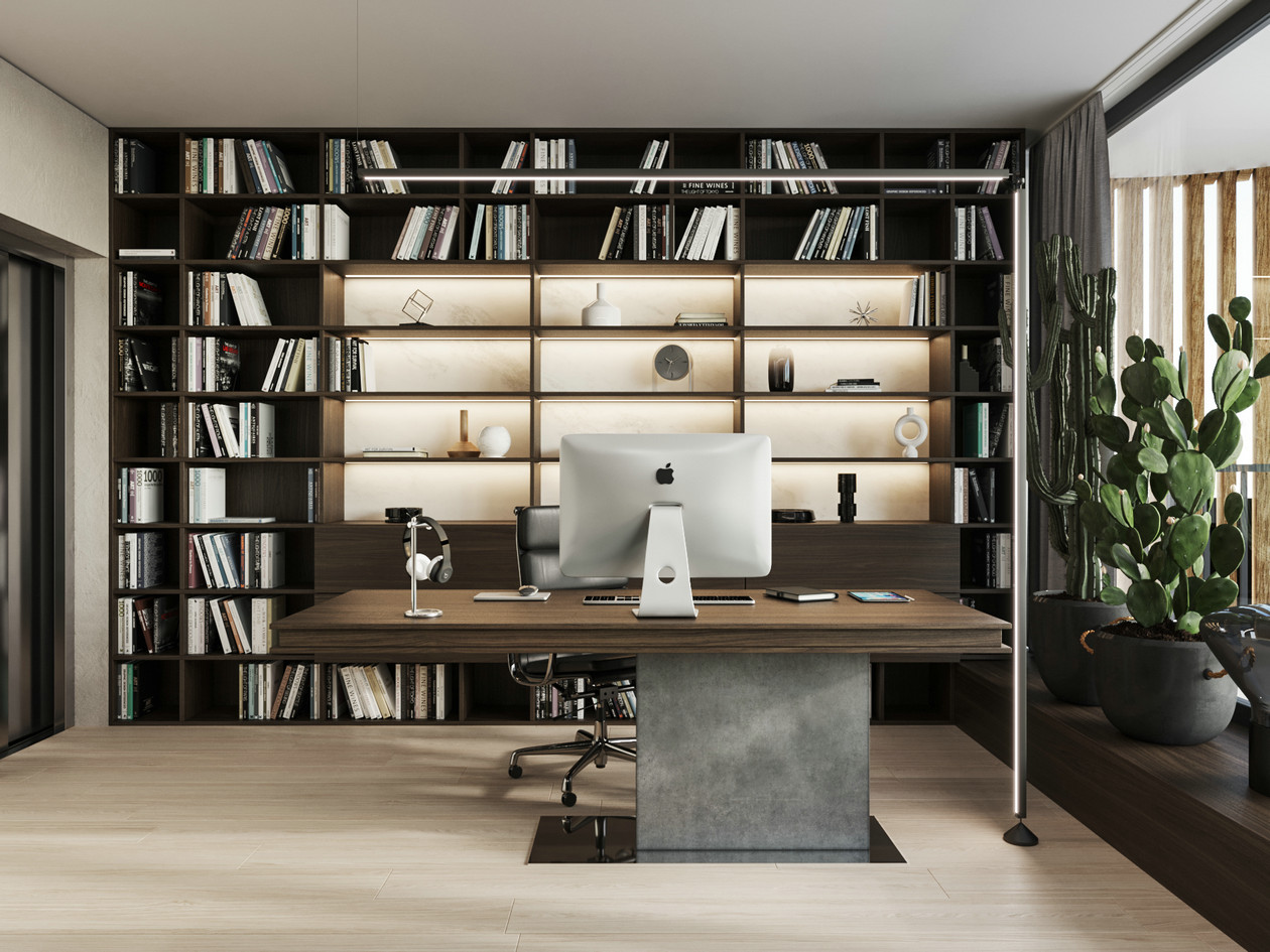 简约风大平层公寓设计-10