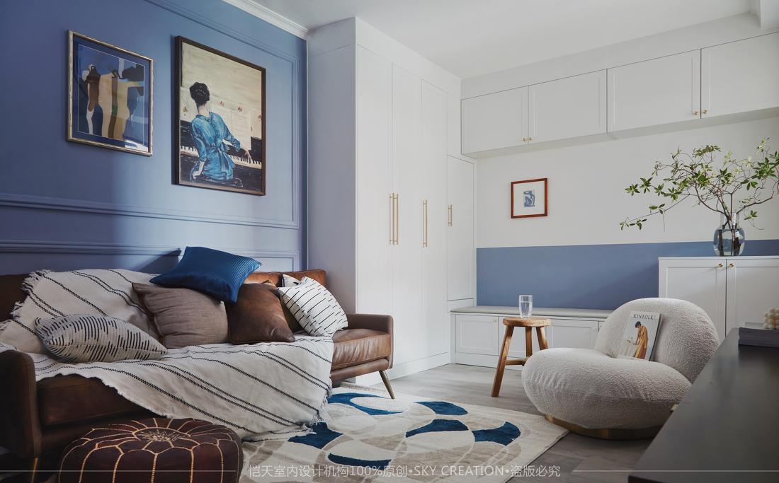 独居女孩的蓝色谧境 · 舒适公寓设计-11