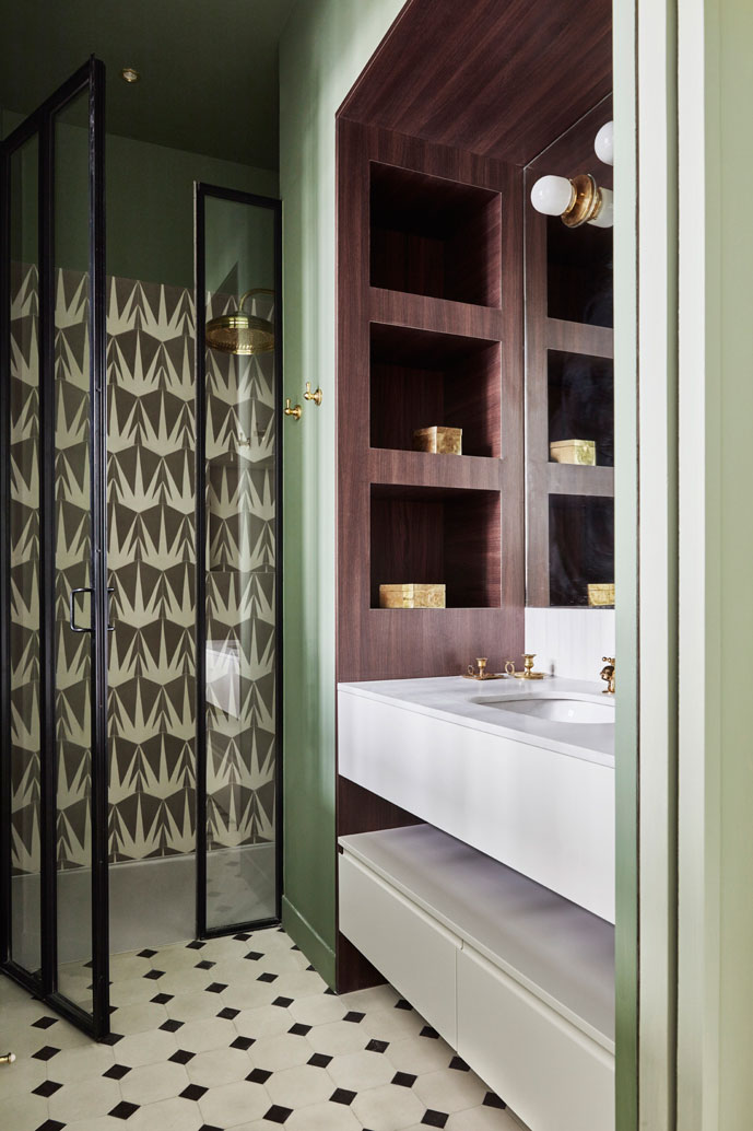 巴黎 17 世纪古建筑中的惊艳混搭公寓-9