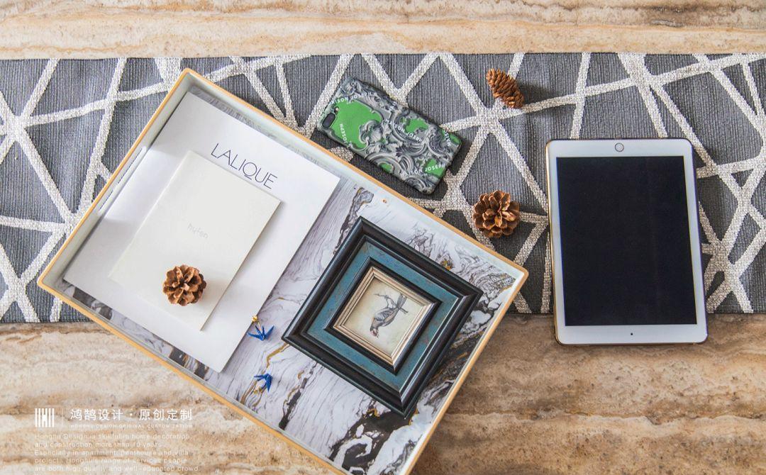 烟灰色轻奢平层软装改造-10