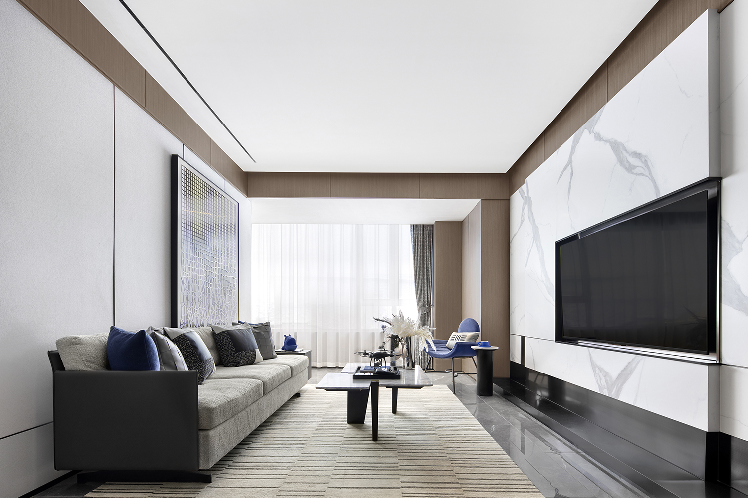 堂悦样板间丨中国烟台丨上海岳蒙设计有限公司-49