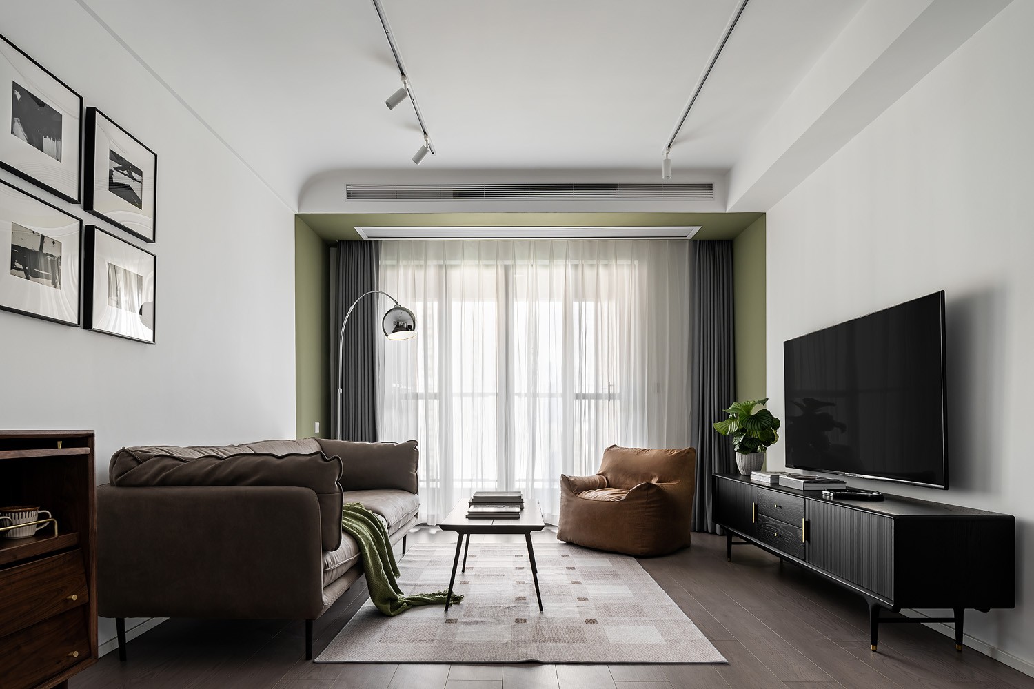 现代简约绿色清新家丨中国重庆丨琢信装饰-0