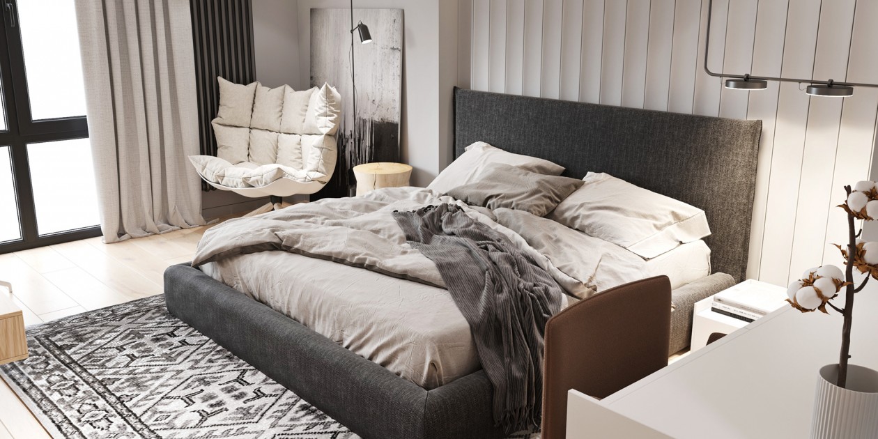 65平 简约白色系空间设计！-12