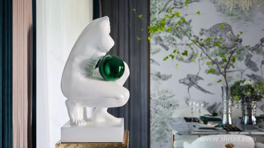 大华·徐州潘安湖首府洋房 | 摩登复古的金色空间-15