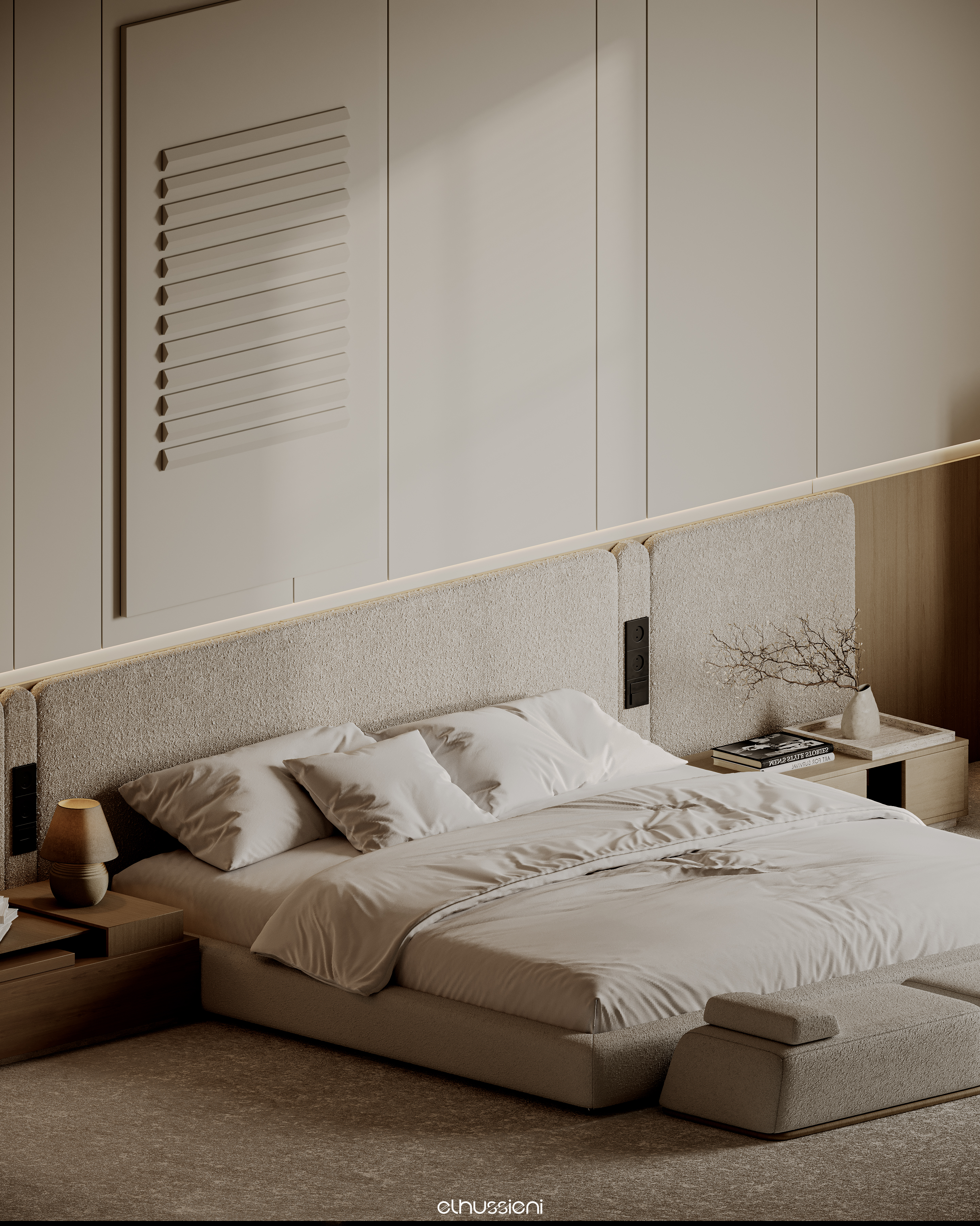 卧室设计丨Mohamed.elhussien.designs-7