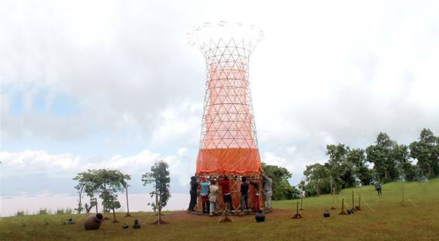 非洲“花篮”供水设计,竹条编织 Warka Water 成取水利器-66