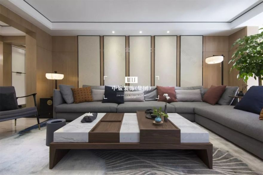 九夏云水 | 现代中式平层,白色基调的无限想象-8