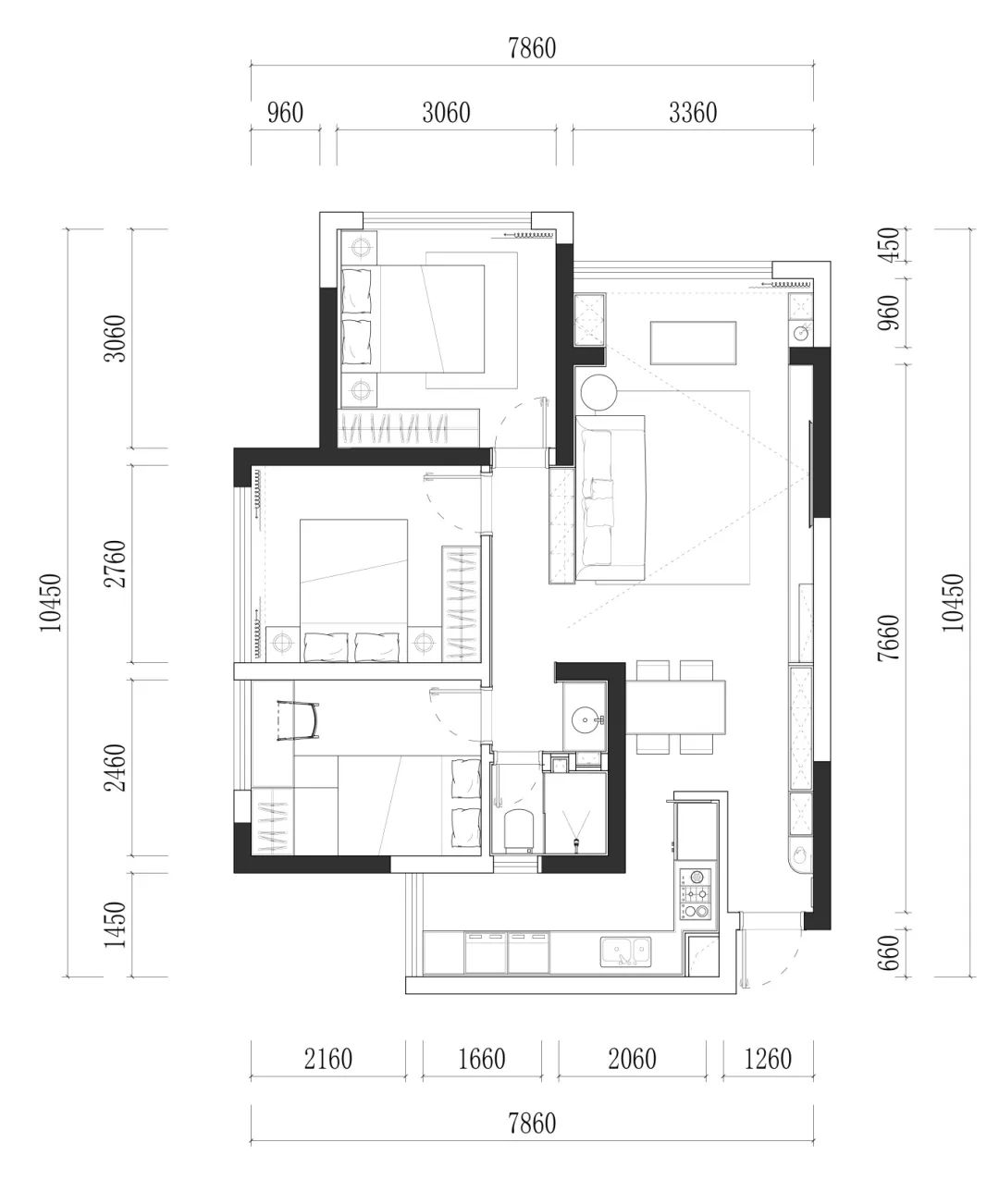 意式轻奢绘东方,80㎡简雅写意居-9