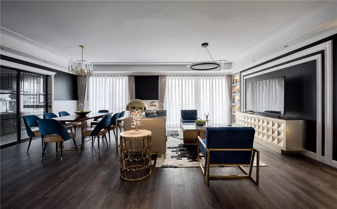 134m²轻奢主义·棕榈泉国际花园  DE设计事务所-12