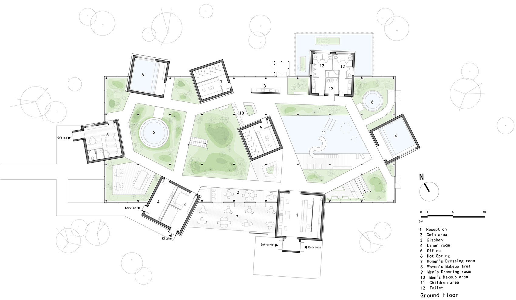 森之谷温泉中心，承德 / B.L.U.E. 建筑设计事务所-42
