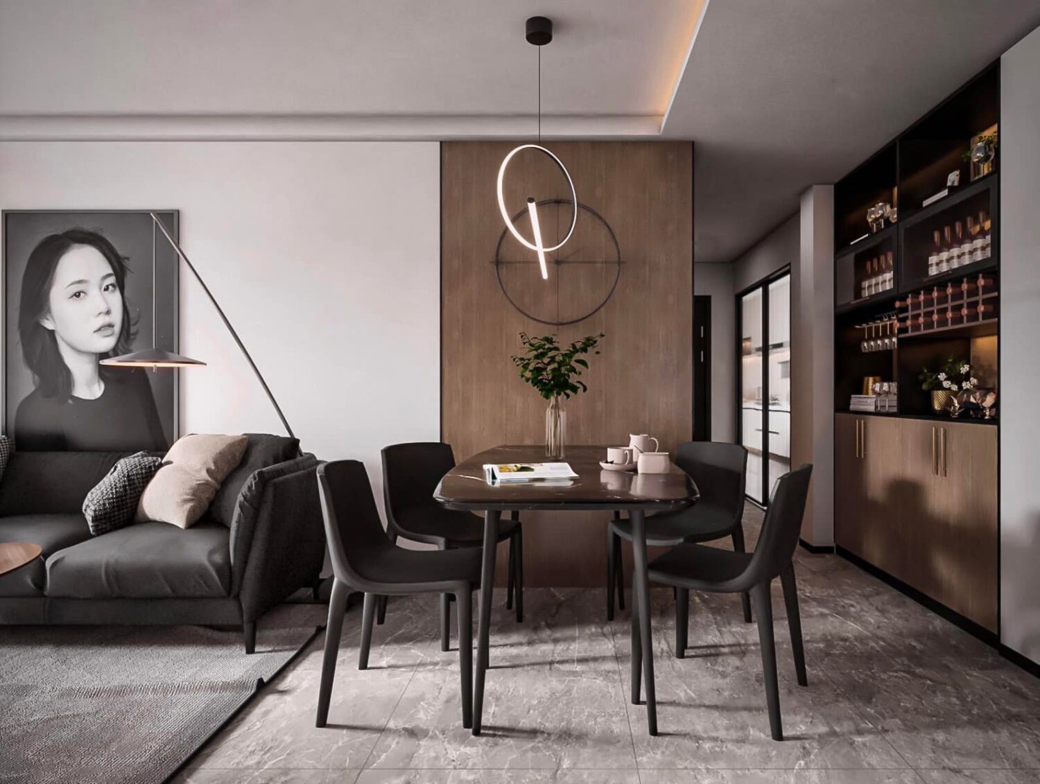 Sketchup客厅室内模型丨Dieu Linh-4