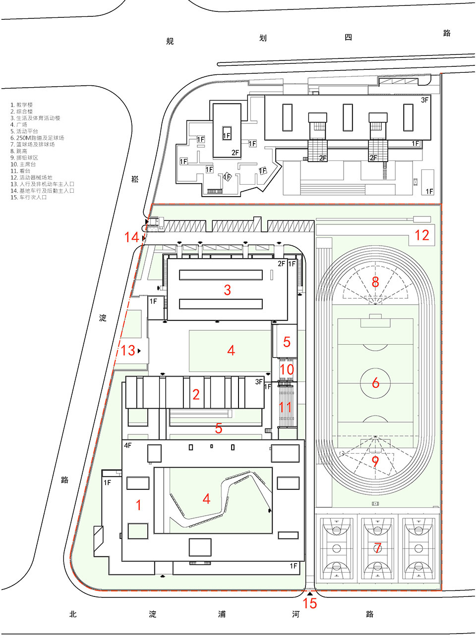 崧淀路中学校园,上海 / 致正建筑工作室-48