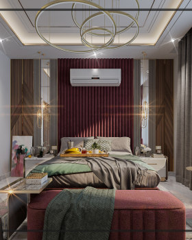 Master bedroom with dressing..S.W:3dsmax/vray/photoshop