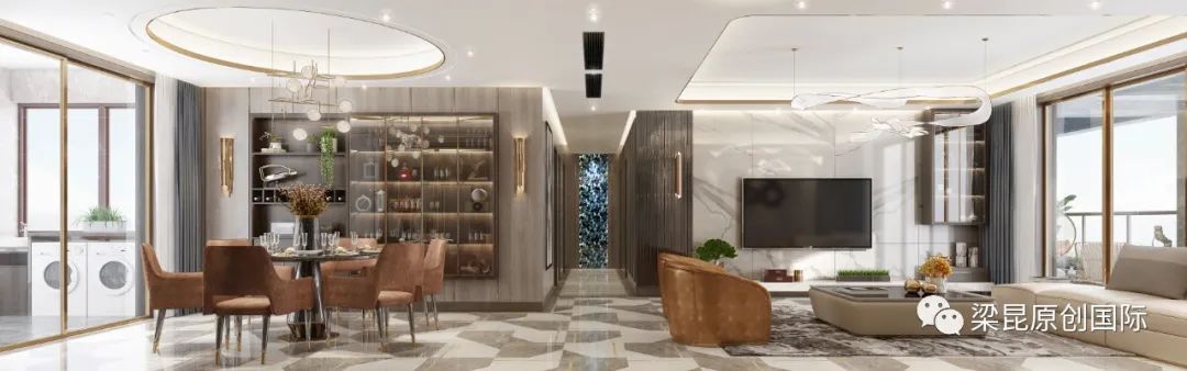 新外滩三代同堂的 272㎡美式轻奢之家-1