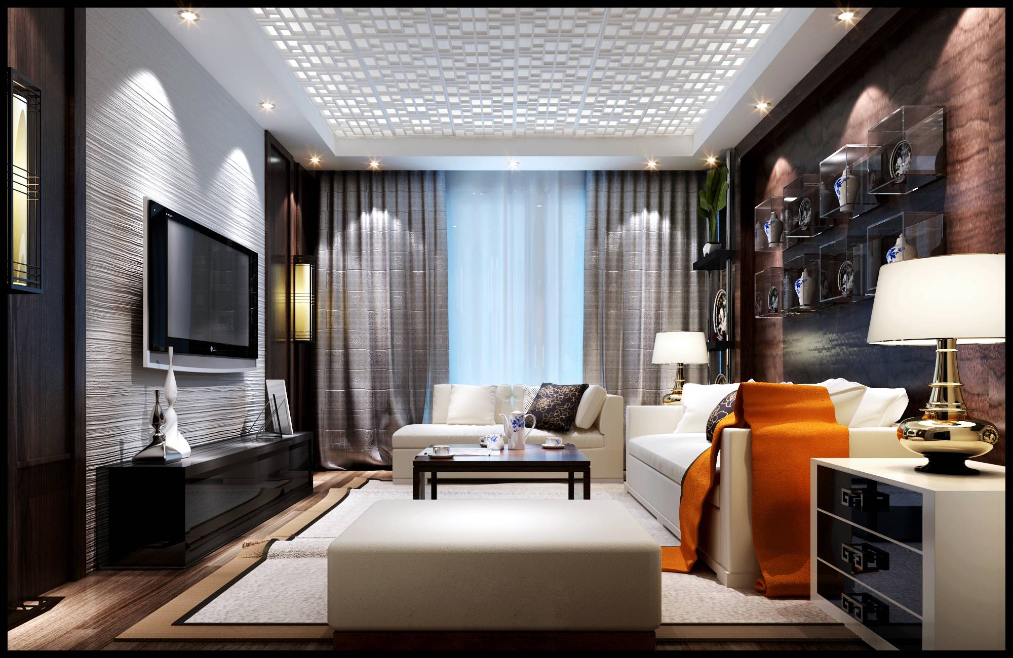 新中式 中式古典 奢华家装别墅样板房-17-3