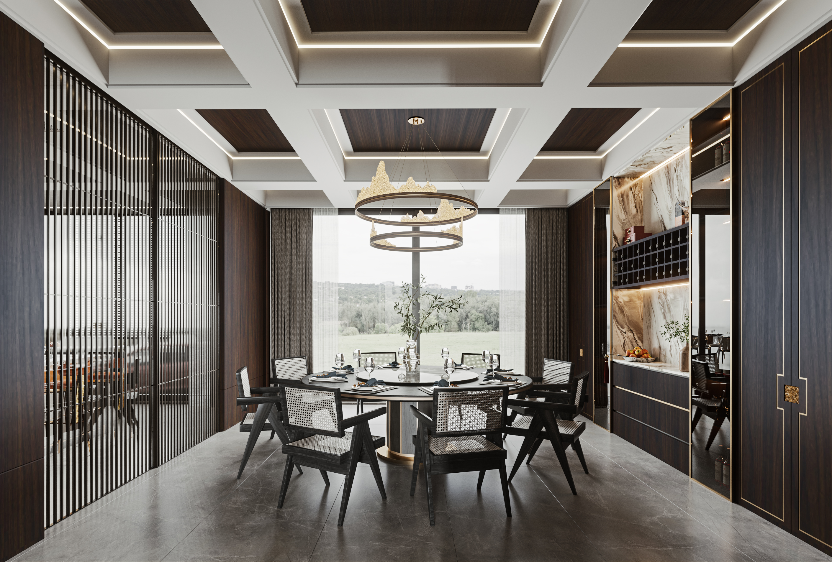 新中式风格平层-9