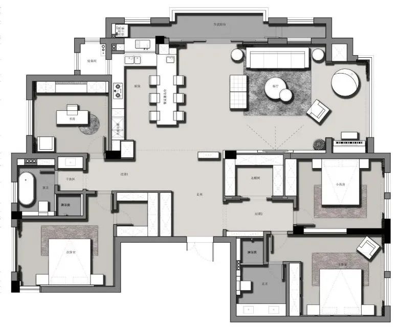 任喆辉打造 228m²现代私宅，优雅高级彰显不凡-79