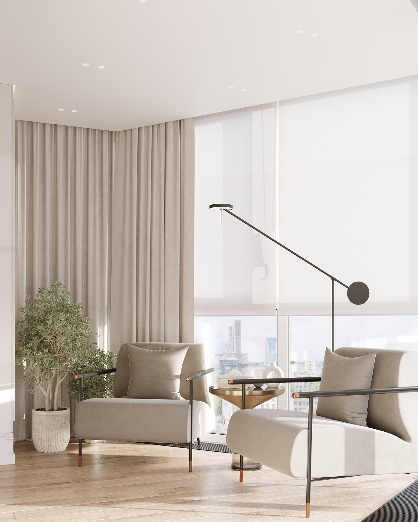 浅色系公寓设计 高级又有格调！-17