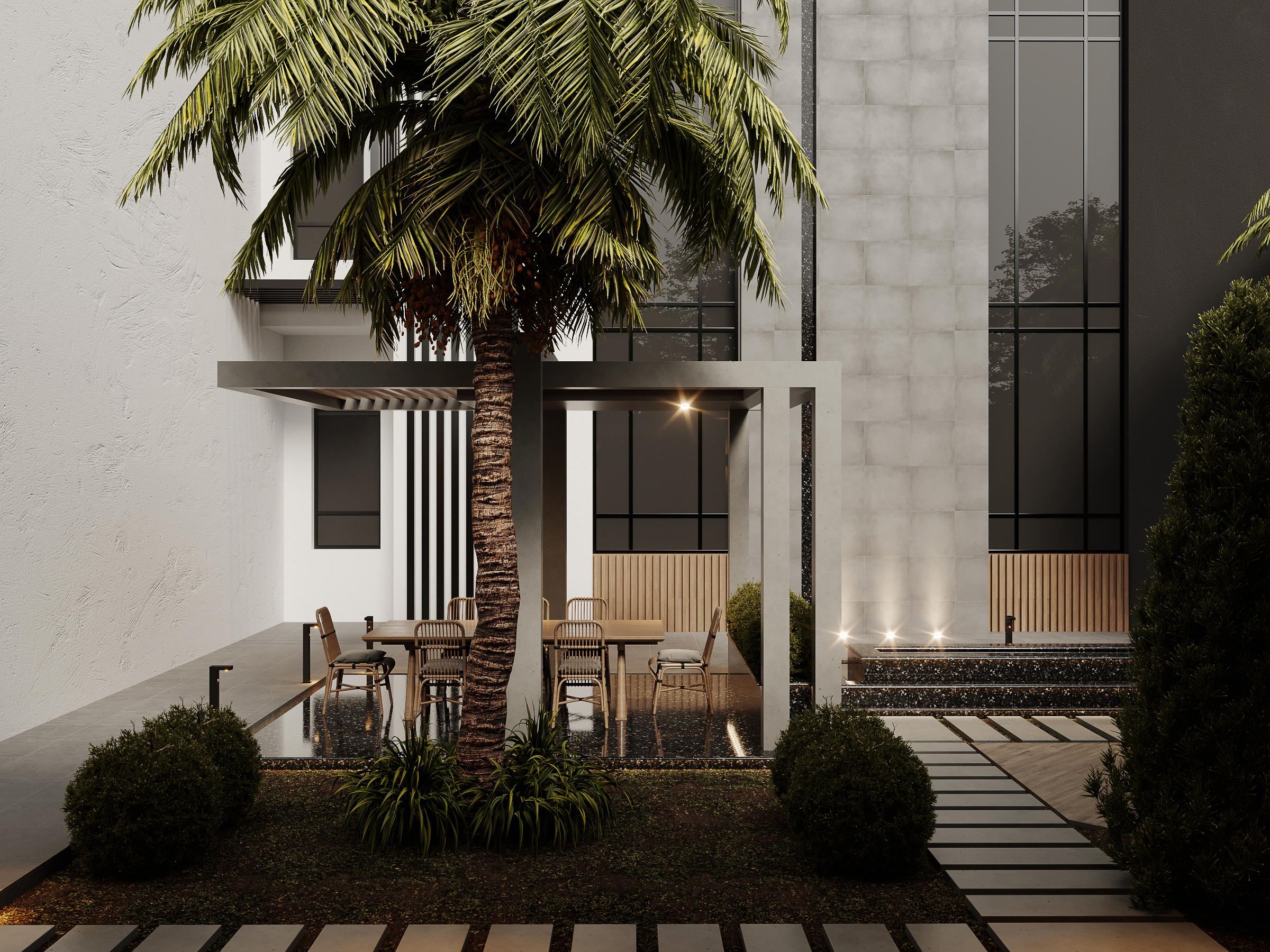 Contemporary Exterior Villa-5