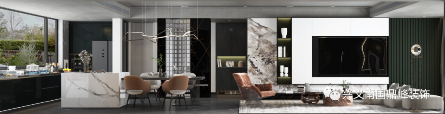 龙岸 260㎡现代风家居设计丨兴义南国鼎峰装饰-10