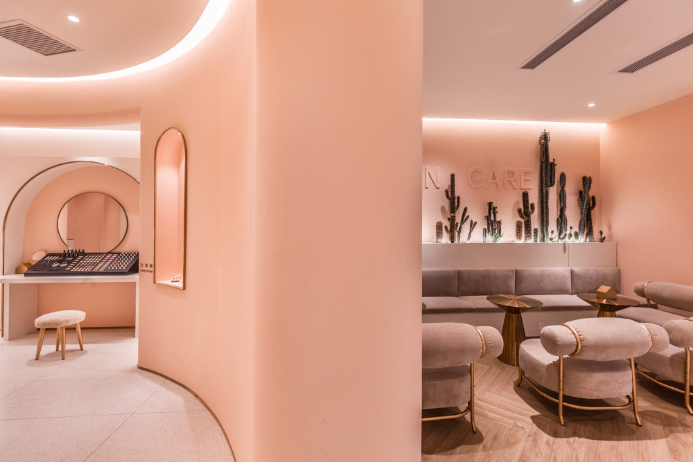 SKIN CARE SPA会所 | CAD施工图+效果图+物料表+实景照片 |-6