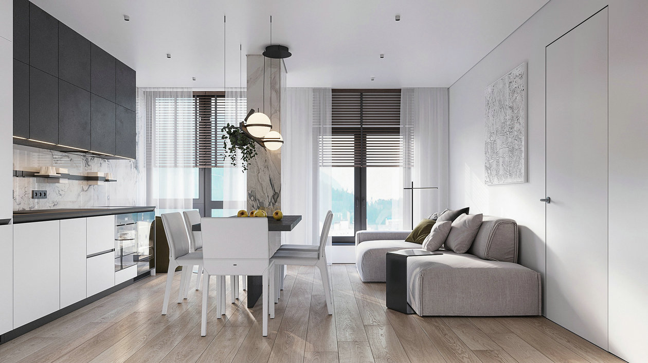 65㎡小空间公寓设计-5