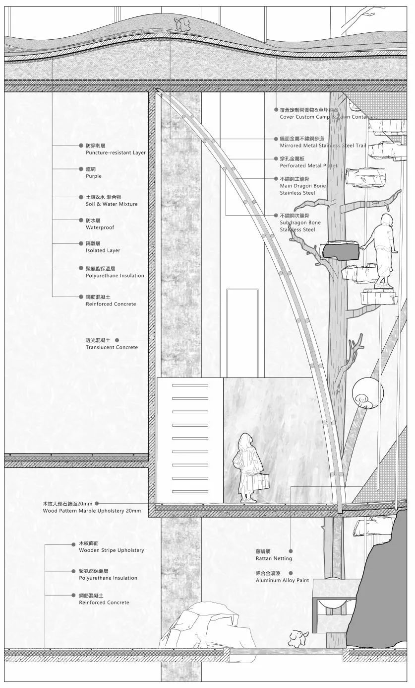清华建筑毕设“四次元口袋”：聚焦人宠细腻情绪的互动体验空间！“建筑材料转译自然+交互装置植入空间”塑造垂直向度人宠空间戏剧发生体-176