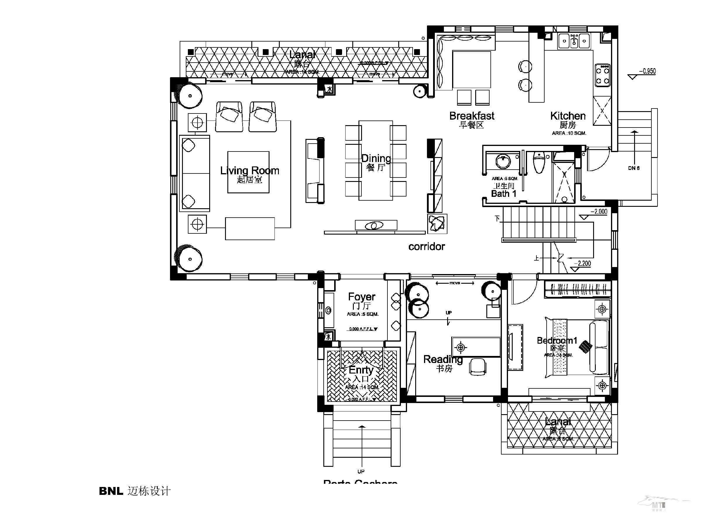BNL architects  堤亚纳昱墅别墅样板房概念设计-19