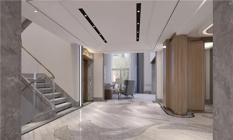 中海铂宫私宅别墅——现代简约与蒙德里安的完美融合-13