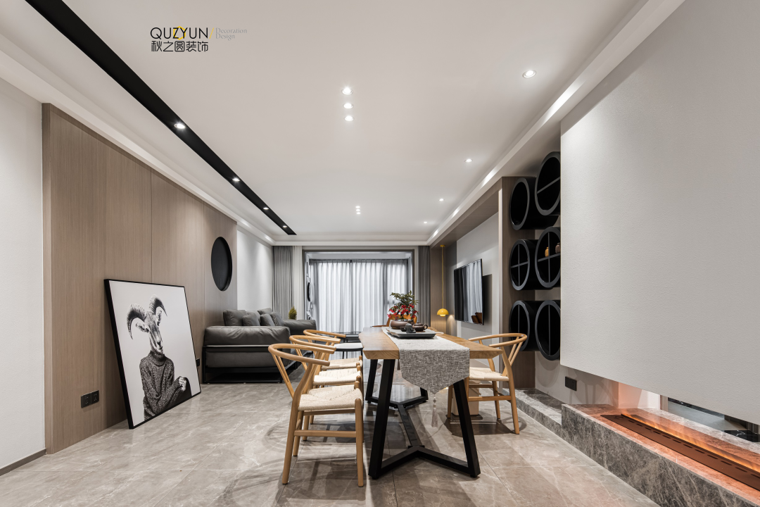 现代简约龙湖尚品140平空间设计丨中国常州丨意象QUZYUN|DSEIGN-41