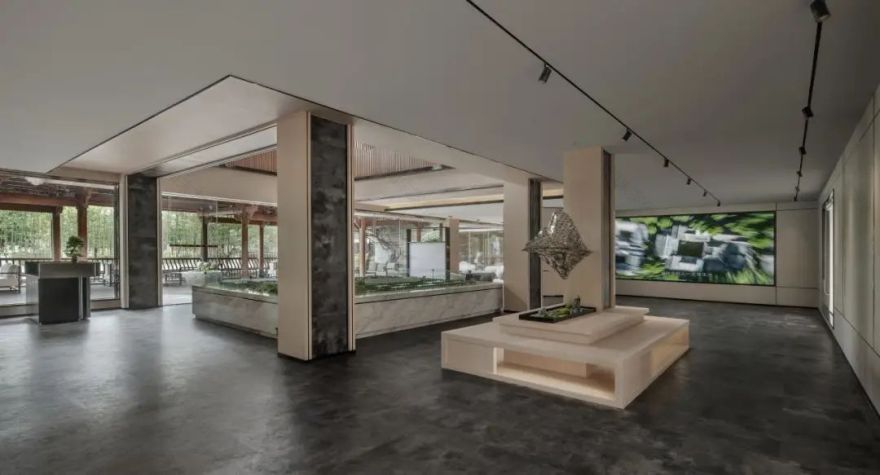 古镇茶香,阳光下的成都华侨城七十二院售楼部-32