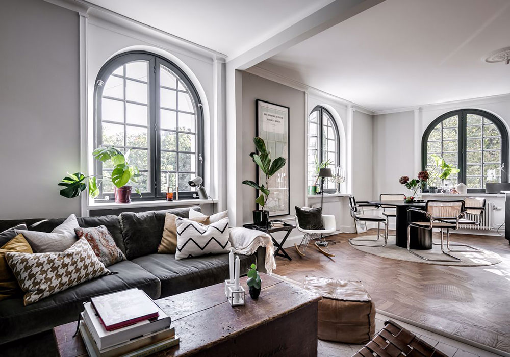 瑞典 73 平米公寓的色彩艺术-5