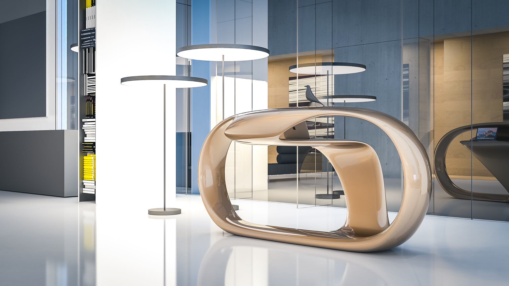 东京酒店接待台设计 | 简约时尚，功能齐全-17