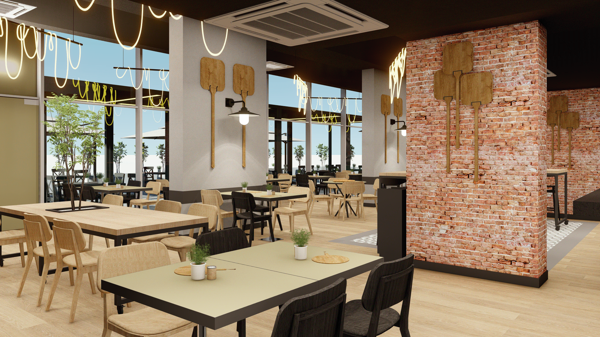 Atelier Domh 披萨店室内设计-11