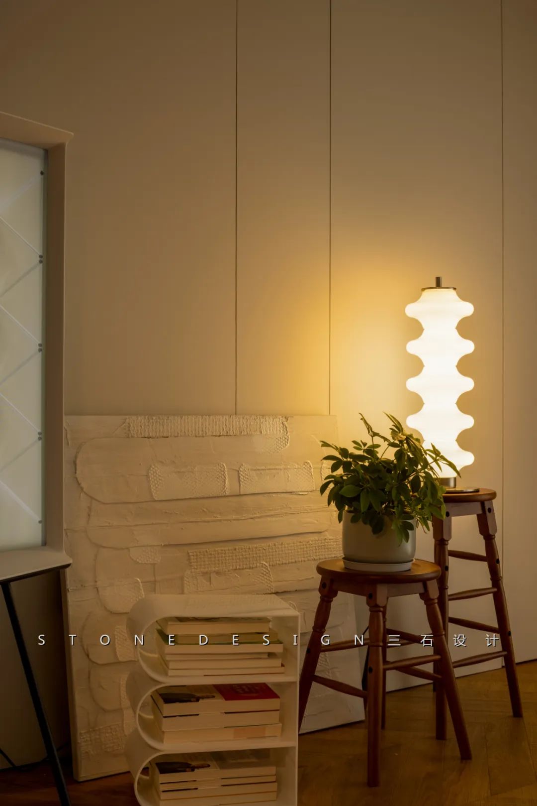 奶油色调的家丨中国台州丨三石设计工作室-13