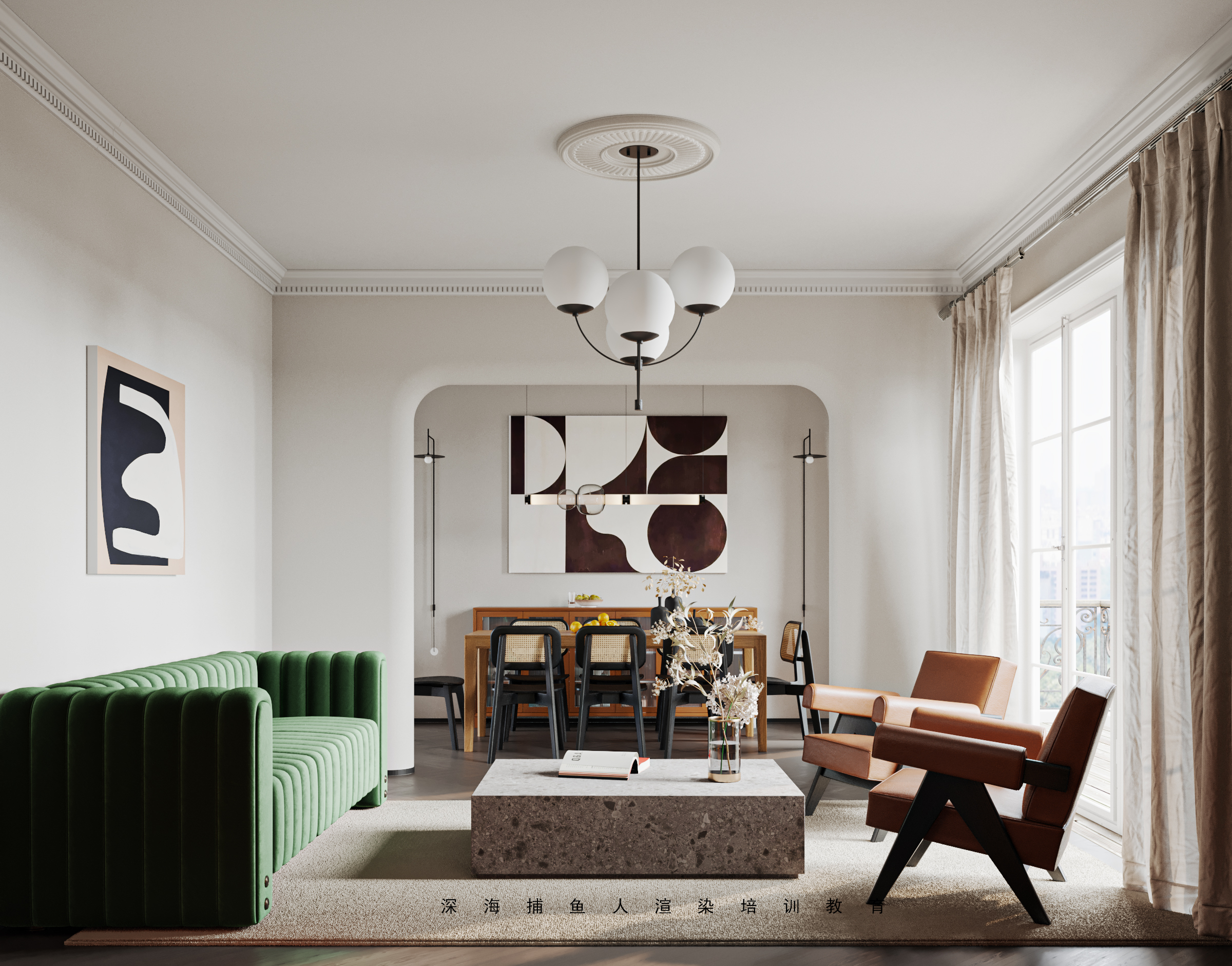 阑珊处的捕鱼人 | 知名设计师打造的简约中式家居之美-10