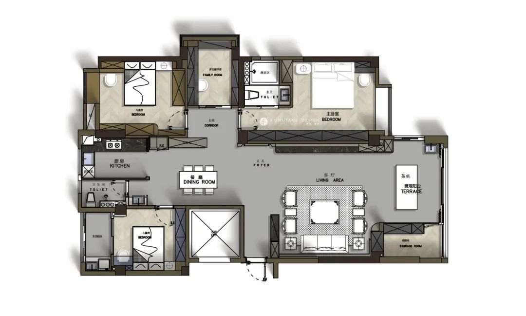 金域澜岸一期新中式空间丨JIU MUTANG Design-3