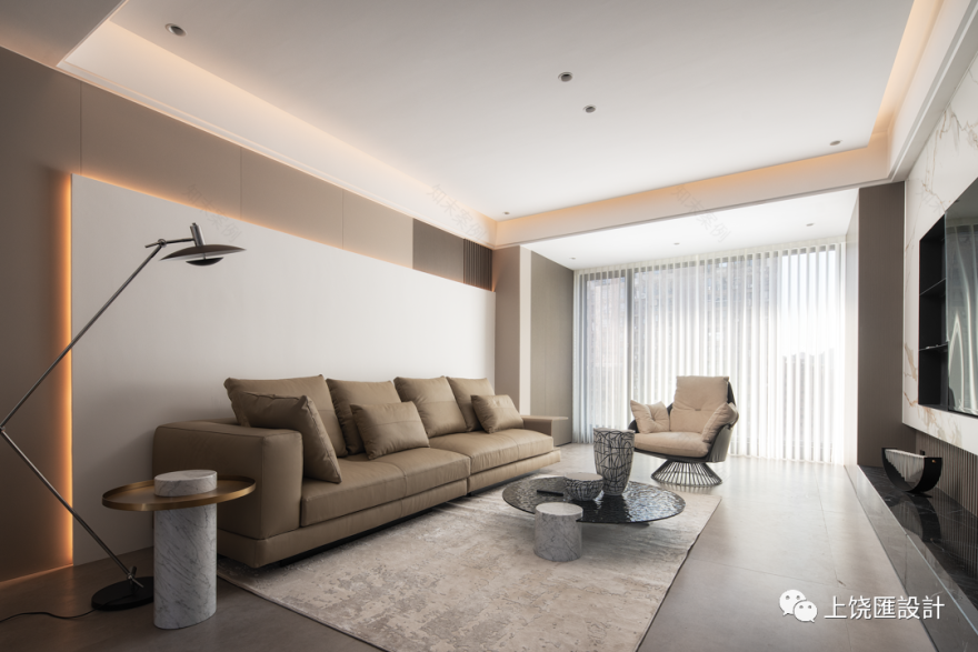 奶油风尚 · 王新涛 135㎡平层空间设计丨中国上饶丨博洛尼全屋定制-11