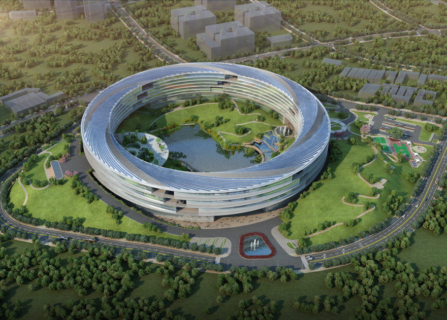 助力打造汽车产业新地标!礼嘉A09-2-1地块产业大厦建设项目钢结构首吊顺利完成-9