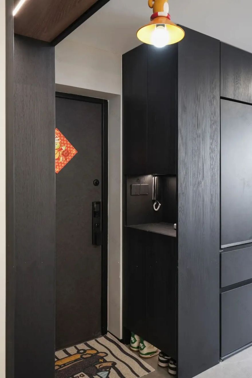 珠海100㎡极简三居,11万全包,黑白灰的魔力,装出高级感-8