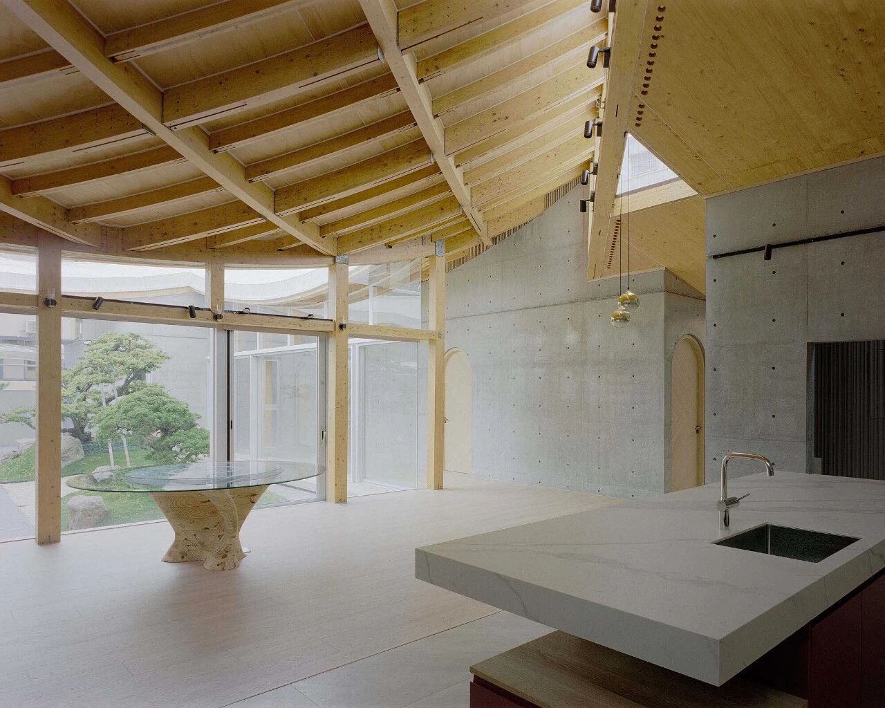 旋转45°的曲面巨型木屋顶丨中国云林县丨CTAA Architects Lab-19