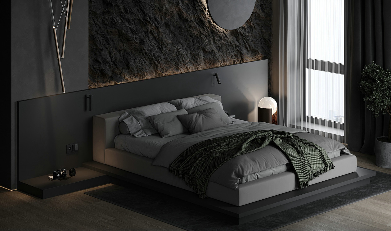 132㎡黑色系住宅设计-10