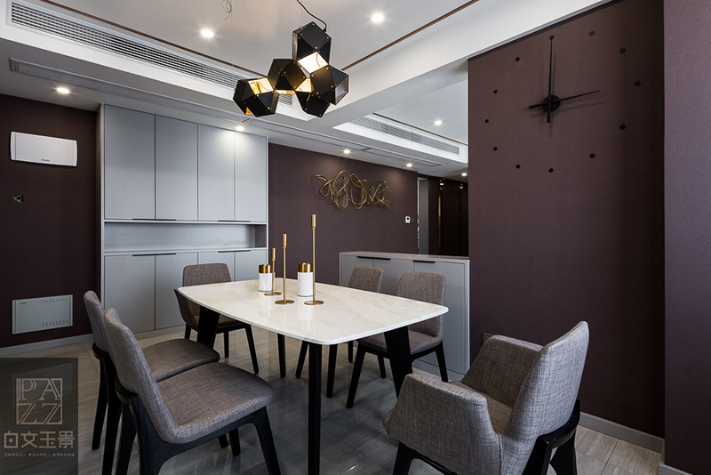 风华——139㎡后现代与港式的碰撞  白文玉景设计-4