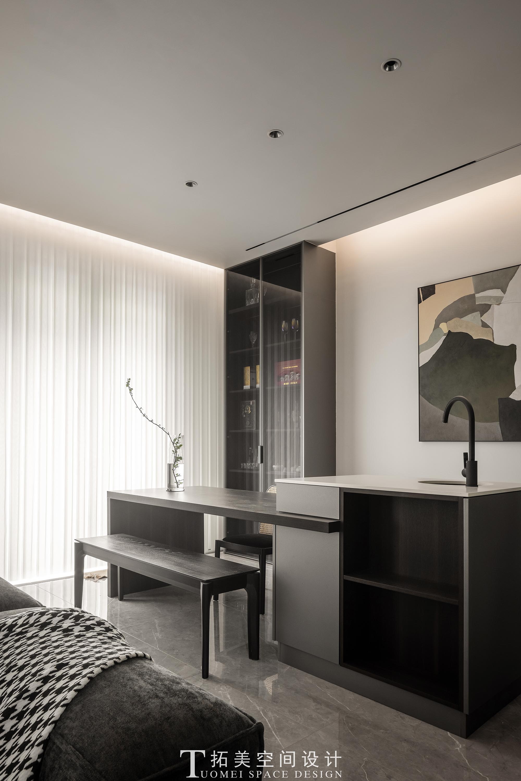 摩登时尚别墅设计丨中国丨拓美空间设计-15