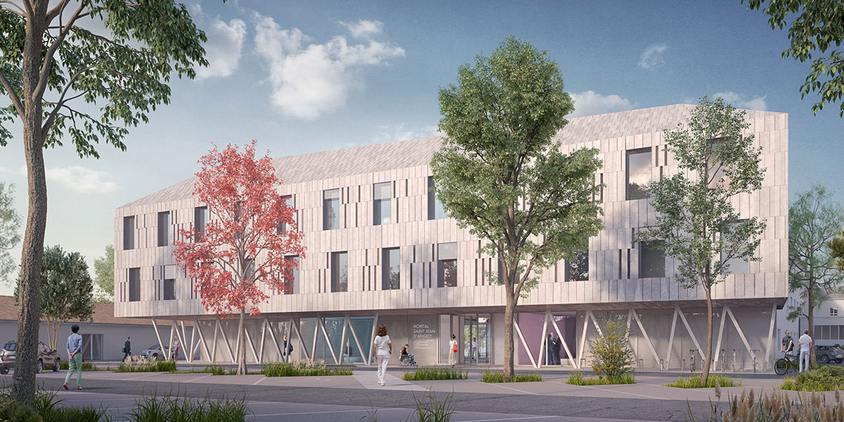 圣让当热利医院新立面及改造扩建项目丨法国丨CoCo architecture等-1