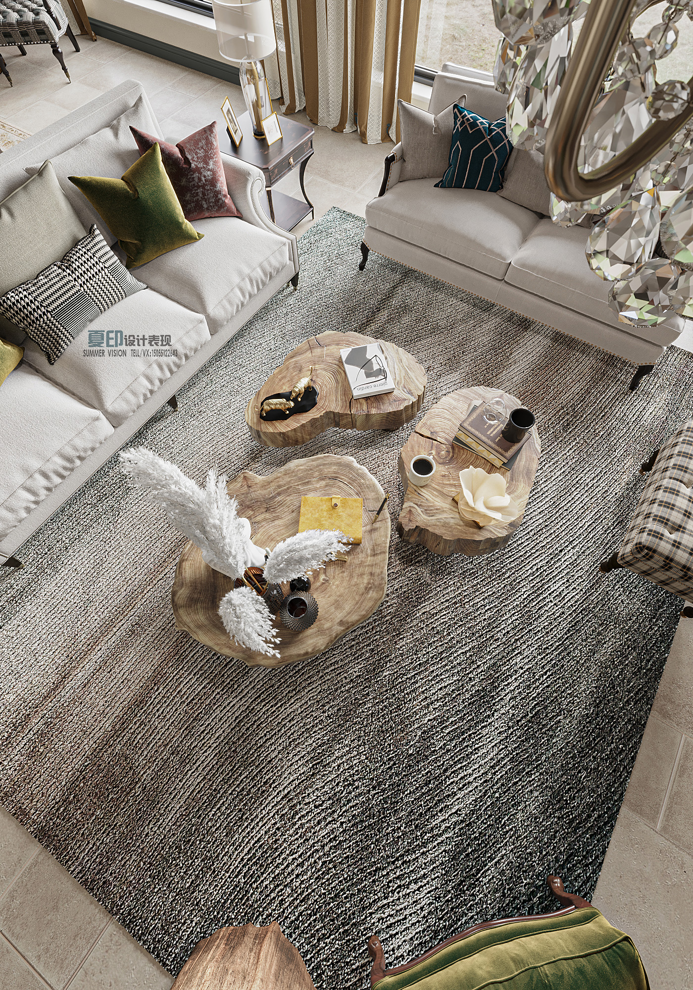 美国乡村风格别墅设计丨杨岸-3