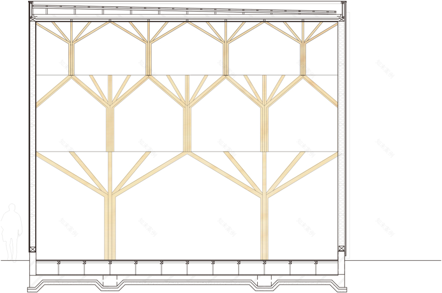 日本木制哥特式礼拜堂·Agri Chapel-29